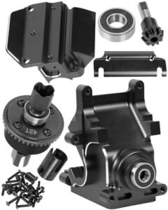 RCMYou High Performance RC 1/8 Scale Tires Aluminum Gearbox Case Diff Gear 43T 10T Upgrade for Arrma Kraton Senton Outcast Talion Typhon 6S BLX Mojave Felony 6S BLX Limitless