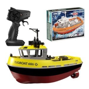 CHUO RC Boat, 1/72 2.4Ghz RC Electric Tugboat Model, Remote Control Boat Ship for Pool and Lake, RC Speed Boats Water Toys for Kids and Adults - RTR Version