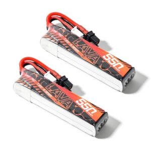 BETAFPV 2pcs Lava 550mAh 2S 7.6V 75C LiHV Lipo Battery with XT30 Connector for the Best RC Quadcopters
