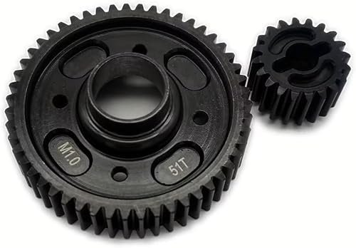 Traxxas Harden Steel Center Diff Output Gear 51T and Input Gear 20T Upgrade Kit for Maximum Destruction RC Monster Truck X MAXX XRT 8S