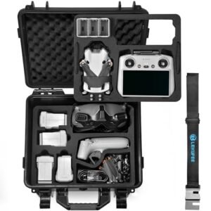 Lekufee Motion RC All Airplanes Portable Waterproof Hard Case for DJI Mini 4 Pro 3 Pro 3 Drone and Accessories