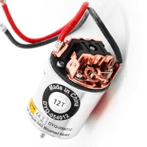 HUIOP 540 Brushed Motor Waterproof Stainless Steel Shell 12T Large Torque Motor for Axial SCX10 AXI03007 90046 Redcat Gen8 TT02