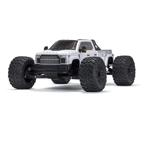 ARRMA Big Merica RC Monster Truck Big Rock 6S 4WD BLX 1/7 Scale RTR White ARA7612T3
