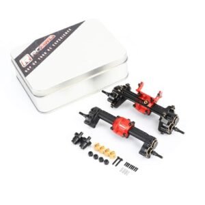 RCAWD 100 Durability Increase Differential Portal Axles Set for FMS FCX24 FCX18 Upgrades Brass Weighted Parts Black Boost Your RC Willey Credit Line Increase