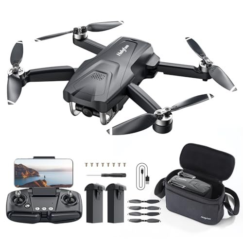 Holyton GPS Drone With Camera For Adults 4K,HT50 Quadcopter With Auto Return, Under 249g, FOV 120°, 5GHz Transmission, 2 Batteries 50-Min Flight Time, Follow Me, Foldable Drone, For Beginners