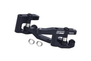 GPM Aluminum 7075 Steering Set for 1/18 Granite Grom Mega 380 ARA2102 and 1/18 Typhon Grom ARA2106 Black LOSI 1/12 Nascar