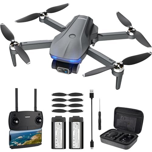 TEEROK Bobcat 52 RC Plane with 4K EIS Camera Foldable FPV Drone for Adults 52 Minutes Flight Time 5G WiFi Transmission