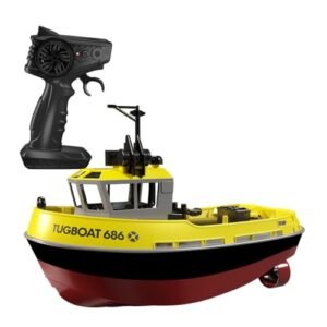 RIDID 1/72 80KM/H 2.4Ghz Electric Tugboat Model Perfect for Lake Havasu RC Boat Races Yellow RTF Version