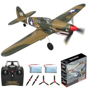 ANBURI P 40 Warhawk RC Airplane 4 Channel Ready to Fly Remote Control Plane with Xpilot Stabilization for Beginners and Adults