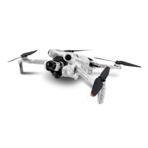 MightySkins Carbon Fiber Skin Compatible with DJI Mini 4 Pro - Viper Snow | Protective, Durable Textured Carbon Fiber Finish | Easy to Apply