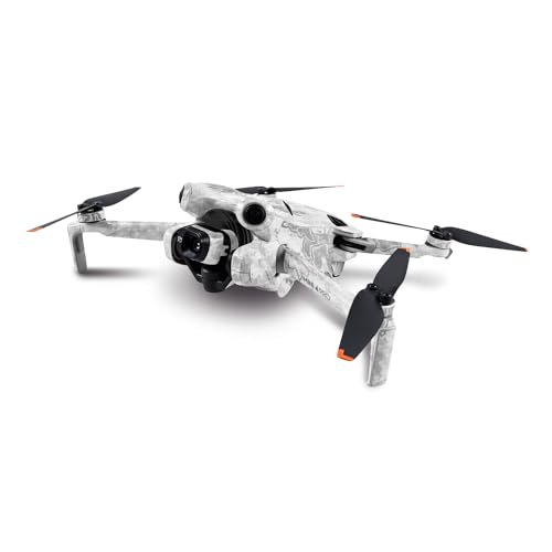 MightySkins Carbon Fiber Skin for DJI Mini 4 Pro Viper Snow Protective Durable Textured Finish
