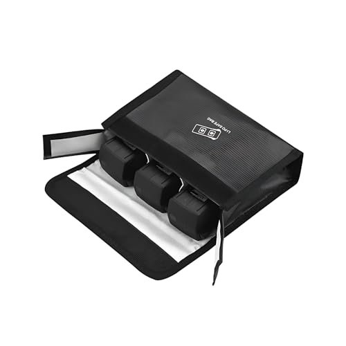 ZWLLKJGS Lipo Battery Safety Bag Flame Retardant Explosion Proof Case for RC Plane Mid Air Explosion Protection DJI Air 3 Mavic 3 Series 3 Batteries