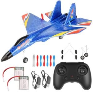 Kimmol Su 27 RC Airplane 2.4GHz 2 Channels with Automatic Balance Gyro Best Beginner RC Airplanes for Adults and Kids