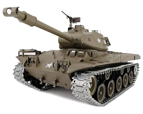 POCO DIVO Walker Bulldog RC Body M41A3 US Tank 1/16 Scale RTR RC Military Vehicle with Steel Gear Metal Track Sprocket