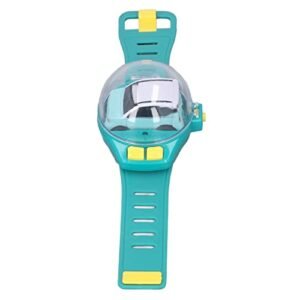 SIXRUN Mini Remote Control Car Watch Toy with 30m Range Detachable USB Charging for Kids Birthday Gift Green
