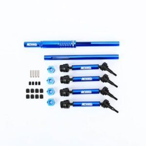 RCAWD 4pcs Drive Shafts and Center Driveshaft Set Compatible with Arrma Big Rock Senton Vorteks Granite 3S BLX Mega 550 Upgrade Parts Dark Blue