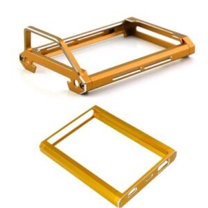 Radio Shack Enforcer RC Truck Metal Transmitter Protector Frame Kit for Flysky Noble NB4 Remote Control Gold