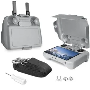 Arzroic Sun Hood Kit for DJI Mini 4 Pro Air 3 Air 3S Includes DJI RC 2 RC2 Controller Accessories Sun Hood Shade Cover and Lanyard