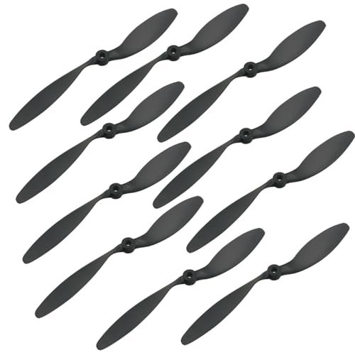 Ruiwaer 10PCS Black 8060 8x6 Props Propellers for Tuff Trainer RC Plane Quadcopter Accessories