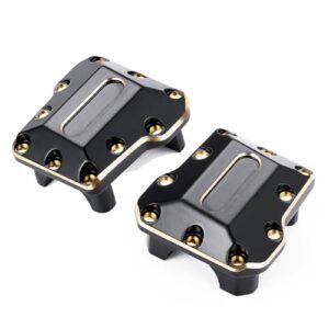 Zolikar G35 RC Body Brass Axle Differential Cover Front Rear Diff Cover 2PCS for TRX4M 1 18 RC Crawler Car Upgrades
