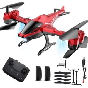 Hitish Hobby Lobby RC Helicopters 2.4G Remote Control Aircraft with LED Light Obstacle Avoidance and Altitude Hold for Kids Adults