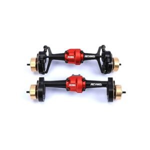 RCAWD Front Rear Portal Axle Alum Housing with Steel Gears Brass Weight for Hobby Plus CR18P Rock Van Trail Hunter Upgrade Parts Black Best Online Hobby Store for RC