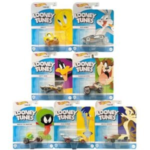 Barbie Movie Hot Wheels RC Corvette Exclusive Diecast Collectible Set Inspired by Looney Tunes Characters