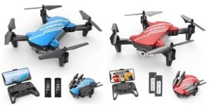 DEERC Drones for kids D20 Blue & D20 Red