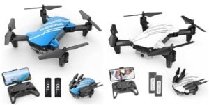 DEERC D20 Mini Drone for Kids in Blue and White