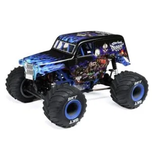 Losi 1 18 Mini LMT Son Uva Digger Monster Truck RC 2S 4X4 RTR Brushed with Battery Charger Blue LOS01026T2