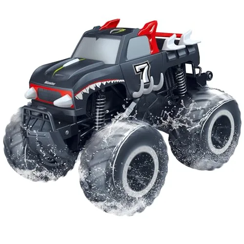 Threeking 1 16 Scale Waterproof RC Car Pickup Truck Monster Toy Remote Control 4WD Off Road Vehicle for Kids Ages 6 7 8 9 10 11 12