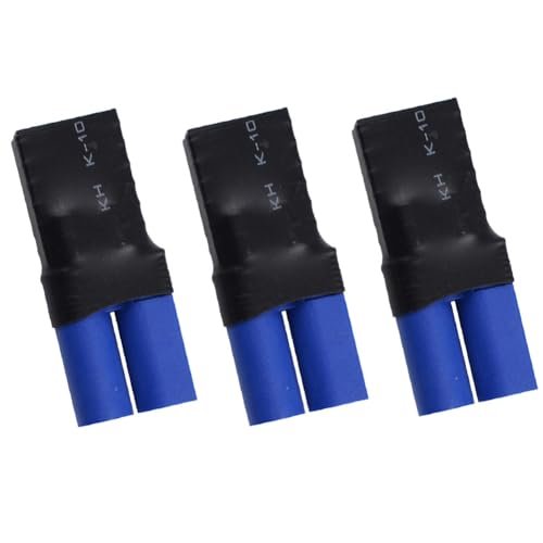YXQ 3Pcs TRX Female to EC5 Male Adapter Connector for Brushless SCT LiPo Slash