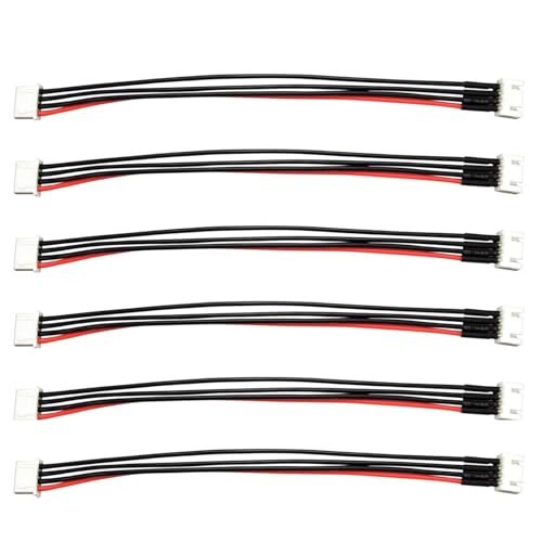 Wmzjnljy 6pcs JST XH 3S 8 Inch 20cm LiPo Balance Plug Extension Cable Battery Charger Connector 22AWG for RC Drone Rechargeable Lipo W68 6