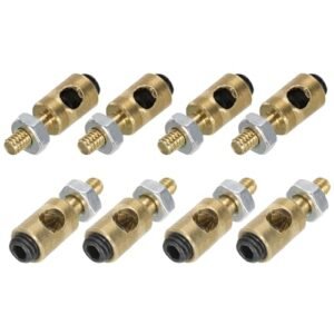 MECCANIXITY RC Servo Specs Linkage Stoppers Adjustable Push Rod with Nut and Screw for RC Airplane D4x2.5mm 8Pcs