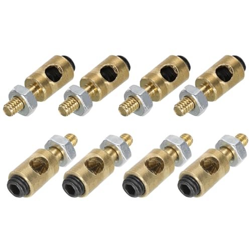 MECCANIXITY RC Servo Specs Linkage Stoppers Adjustable Push Rod with Nut and Screw for RC Airplane D4x2.5mm 8Pcs
