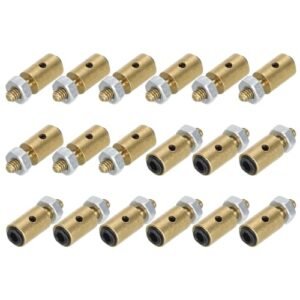 MECCANIXITY RC Servo Inverter Linkage Stoppers Adjustable Push Rod with Nut and Screw for RC Airplane D4x1.2mm 18Pcs