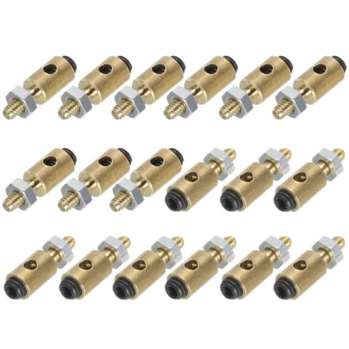 MECCANIXITY RC Raceway and Hobbies Linkage Stoppers Adjustable Push Rod with Nut and Screw for RC Airplane D4x1.8mm 18Pcs