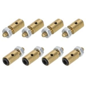 MECCANIXITY Linkage Stoppers Adjustable Push Rod with Nut and Screw for RC Bulldozers and Excavators D4x1.2mm 8Pcs