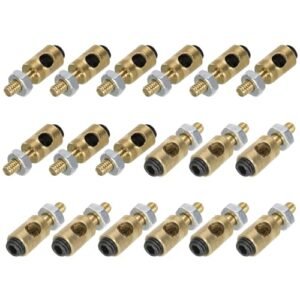 MECCANIXITY RC Servo Interface Linkage Stoppers Adjustable Push Rod with Nut and Screw for RC Airplane D4x2 5mm 18Pcs