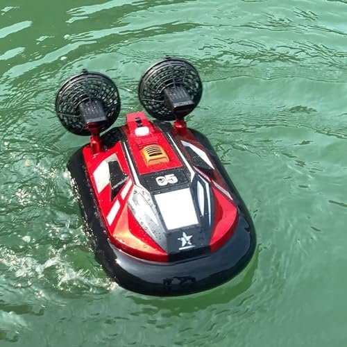 KYMARI 2.4Ghz Waterproof Amphibious RC Hovercraft for All Terrains and Ages