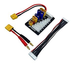 HobbyFly 8S Lipo Battery Charger Board with EC3 EC5 XT30 XT60 XT90 T Connector for ISDT Q8 K4 M8 Lite Balance Charger