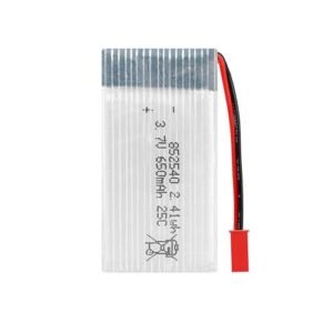 HRYHWASE 3.7V 650mAh 852540 Lipo Rechargeable Battery with JST 2P Connector for X5C RC Drone