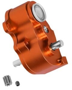 Helifar RC Car Aluminum LCG Middle Transmission Gearbox Upgrade for 1/10 Axia1 SCX10 SCX10 ii 90047 Wraith Crawler Truck Orange