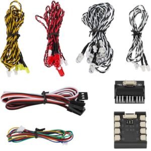 GLOBACT 16 LED RC Car Lights for Mazda 787B RC Car Turn Signals Double Flashers Reversing Brake Fog Lights