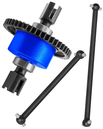 RCMYou 50T Center Differential and Drive Shaft Axles Upgrade for Arrma 1/8 Typhon 6S Navy Blue 1/8 rc thread