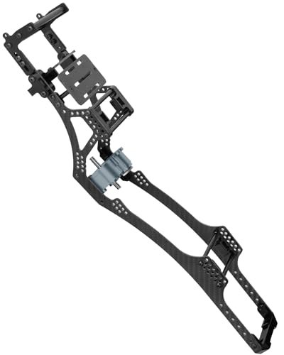 RCHuiWow RC Hot Wheels Kit Carbon Fiber LCG Chassis Frame Upgrade for SCX10 SCX10 II 90046 1 10 Scale RC Crawler Car with Titanium Gearbox