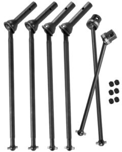 RCMYou Driveshaft Axles Center Dogbone Upgrades Part for Arrma 1/8 Kraton 6s Blx 45 Steel Front Rear Driveshaft CVD Axles Black