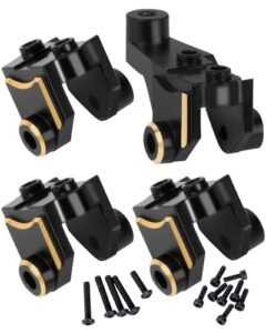 RCHuiWow Heavy Duty Brass Axle Lower Shock Mount Upgrade for 1/10 TRX4 RC Crawler Car Enhances Shock Angle Performance