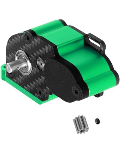 RCHuiWow LCG Center Gearbox Transmission Box RC Field Box Upgrade for SCX10 SCX10 II 90046 90047 1/10 RC Crawler Car Aluminum Middle Transmission Gearbox Green