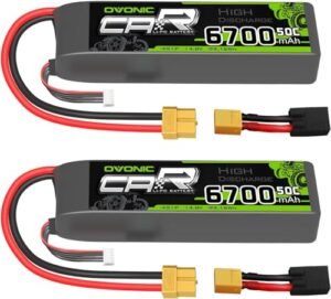 OVONIC 4S 6700mAh and 3S 5000mAh Lipo Battery Pack for High Performance RC Models